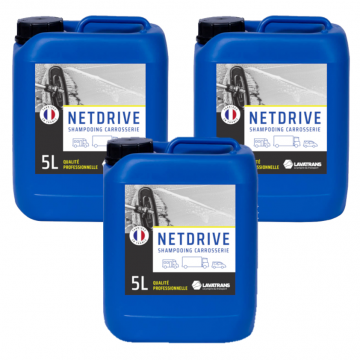 NETDRIVE | Shampoing carrosserie tous véhicules | bidon 5L