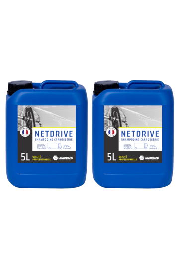 2 x NETDRIVE | Shampoing carrosserie tous véhicules | bidon 5L
