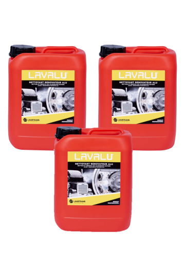 3 x LAVALU | Nettoyant et renovateur alu | bidon 5L