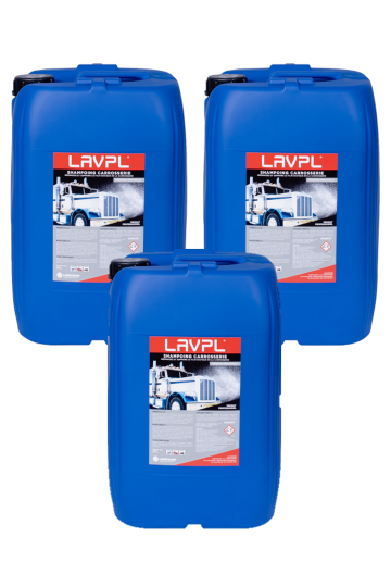 3 x LAVPL | Shampoing carrosserie poids-lourds | bidon 20L