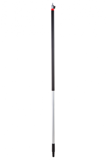 Manche alu à passage d'eau avec clic et robinet on/off, 157.5 cm, VIKAN