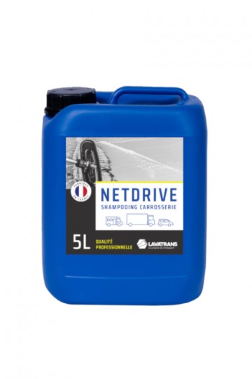NETDRIVE | Shampoing carrosserie tous véhicules | bidon 5L