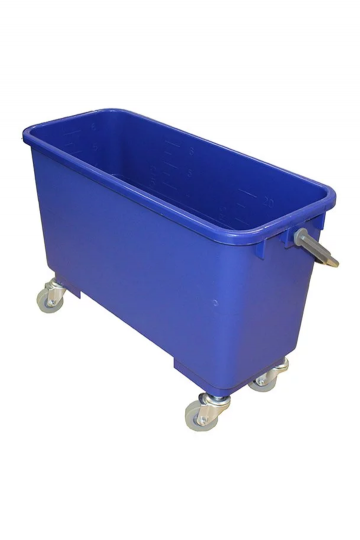 Seau à roulettes 25L avec grille intégrée