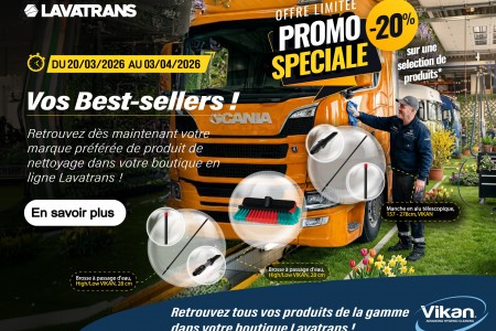 C’est parti pour l’offre de printemps Vikan dans votre boutique en ligne Lavatrans !