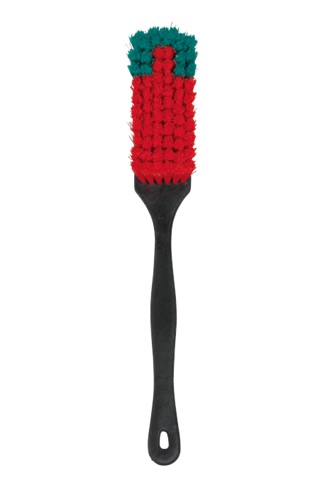 Brosse à main, manche court Vikan, 270 mm, Souple/fleuré, Jaune 41946