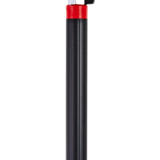 Manche alu à passage d'eau avec clic et robinet on/off, 157.5 cm, VIKAN