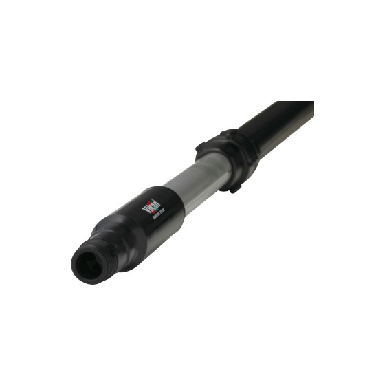 Manche alu télescopique à passage d’eau avec clic, 106 - 160 cm, VIKAN