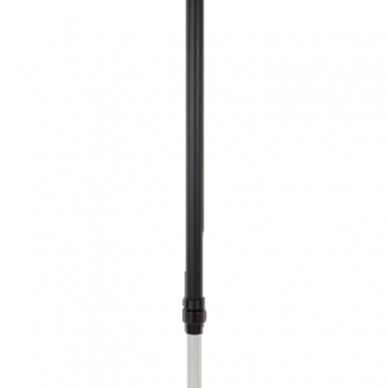 Manche alu télescopique à passage d'eau avec clic et robinet on/off, 106 - 160 cm, VIKAN