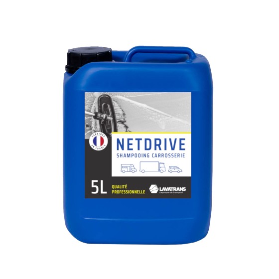 NETDRIVE | Shampoing carrosserie tous véhicules | bidon 5L
