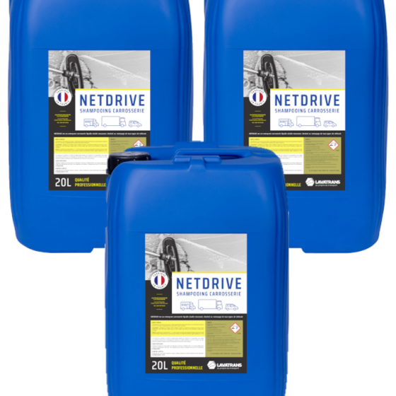 NETDRIVE | Shampoing carrosserie tous véhicules | bidon 20L
