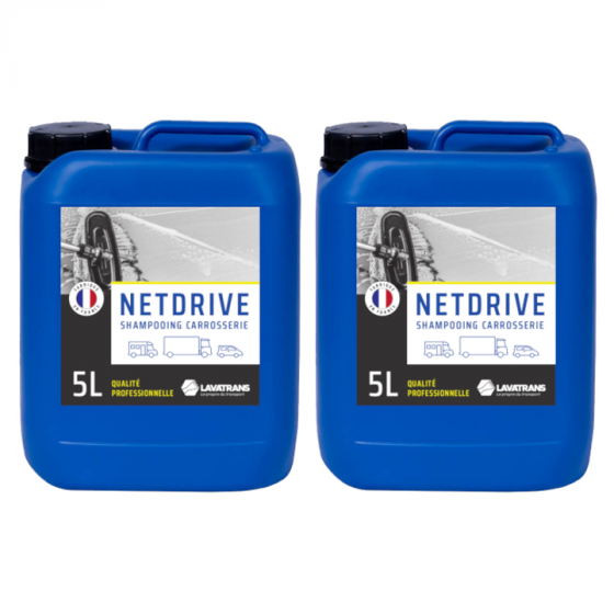 NETDRIVE | Shampoing carrosserie tous véhicules | bidon 5L